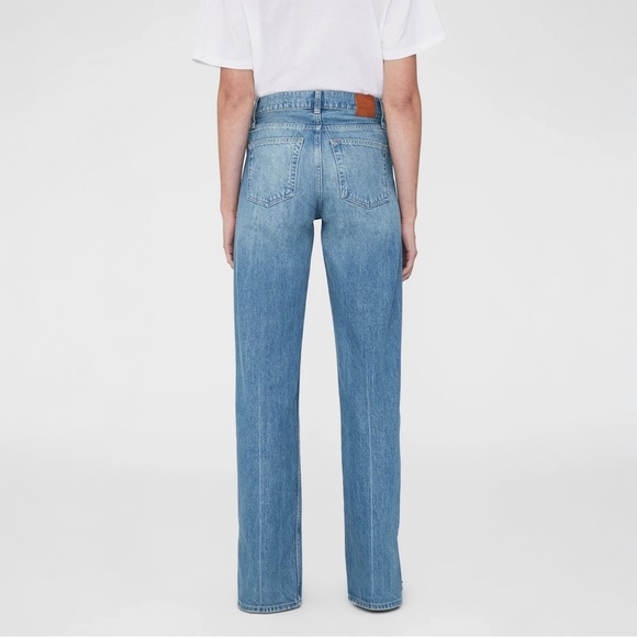 Anine Bing NWT Roy Jean in Nordic Blue Straight Bootcut - Picture 7 of 16